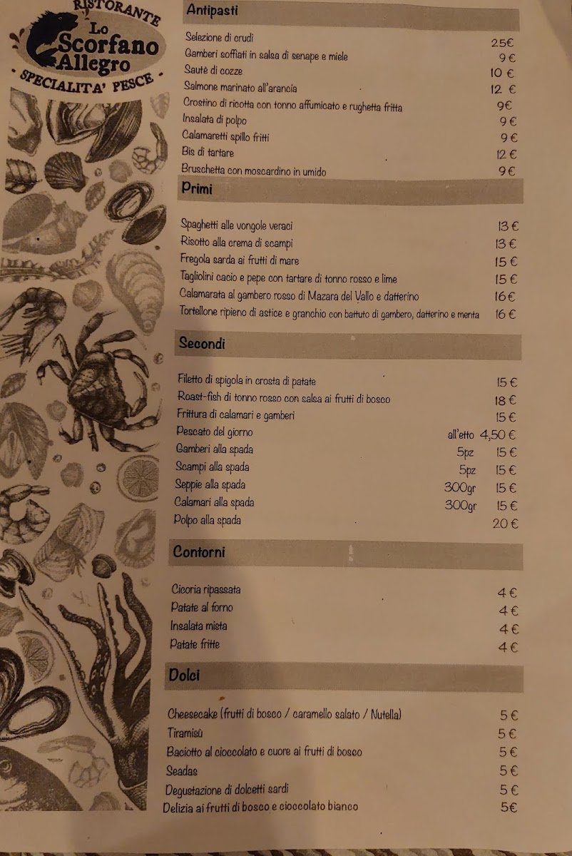 Menu Lo Scorfano Allegro Roma-2