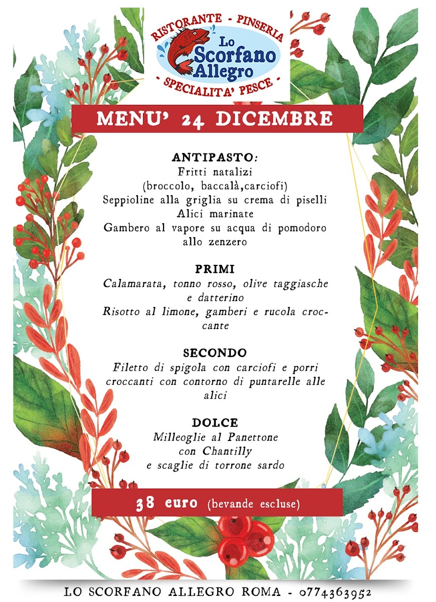 Menu Lo Scorfano Allegro Roma-5